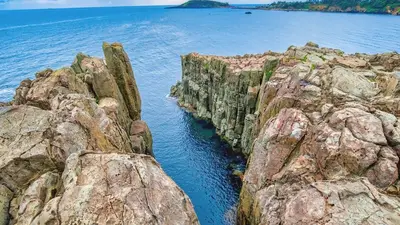 Vách đá Tojinbo — cột đá bên bờ biển Nhật Bản, Fukui