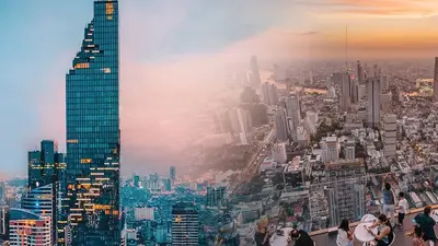 Mahanakhon SkyWalk — sàn kính 314m, vé hoàng hôn