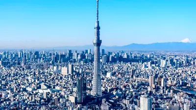 Skytree — Tembo Deck 350m và Galleria lúc hoàng hôn